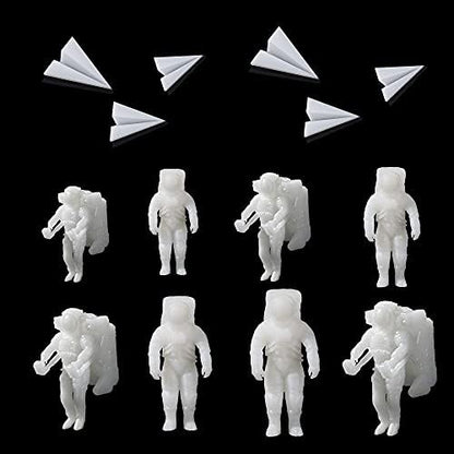 Woohome 14 PCS Resin Casting Molds Fillers 3D Astronaut Paper Airplane Embellishment Resin Supplies Kit Resin Fillers Epoxy Mould Filling Material for Art Resin Crafts DIY by Woohome