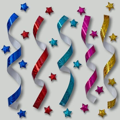 500-Strips Holographic Foil Paper Strips for Making Origami Stars, Lucky Stars, Puff Stars. Reflective Mirror Shiny Paper Strips, 0.5 x 11 inch. (Holographic Mix, 500) - Image 3