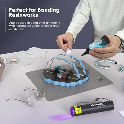 Akisey 100g UV Resin Kit with Light for Bonding & Fast Curing in Seconds - Image 6