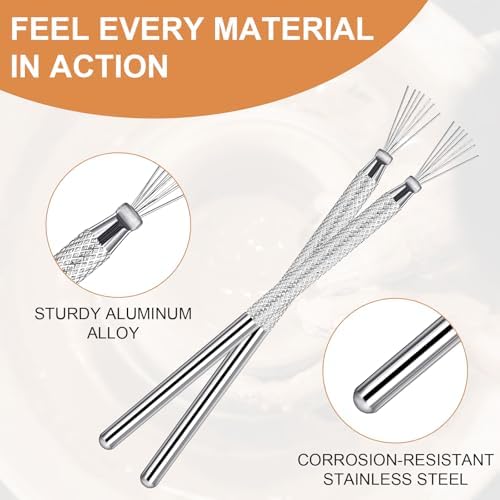 4 Pcs Ceramic Tools Polymer Clay Wire, Ymapinc Feather Wire Scoring Tool Pottery Tools Clay Needle Ceramics Texture Tool for Ceramic Sculpting Texturing Modeling Scoring Pottery Supplies - Image 4