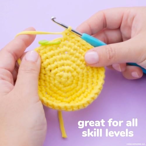 Original Squishmallows™ Crochet Kit – Sunny Bag Charm, Bumblebee Crochet Kit for Beginners with Yarn, Starter Hooks, Step-by-Step Tutorials, DIY Craft, Great Teen Gifts - Image 5