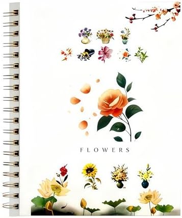 Watercolor Workbook，Water Paint Adult Set，Easy Coloring Book,Beautiful Paintings for Beginner, Flower Single Edition, Watercolor Paper by Unknown