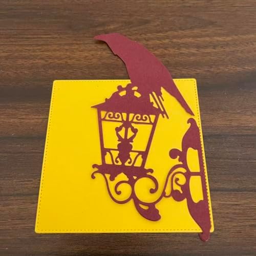 Halloween Crow Street Lamp Die Cuts for Card Making, Halloween Birds Cutting Dies for DIY Scrapbooking Photo Album Decorative Embossing Paper Dies for Card Making Templated - Image 4