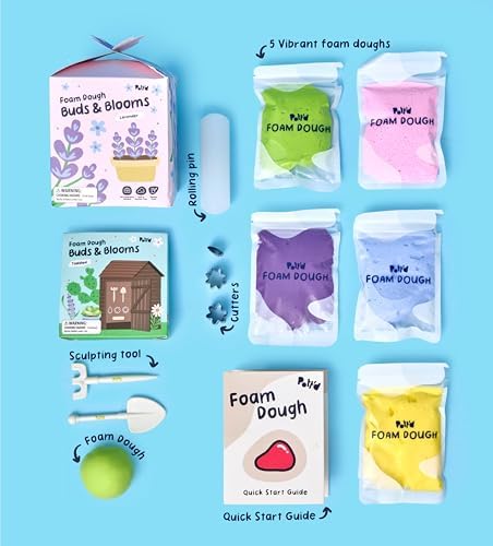 Pott’d Foam Dough Collectibles Air Dry Clay Kit for Adults, DIY Crafts Includes Clay Tools, Colourful Foam Clay, Guides for Mini Food Characters, Plant Projects and Date Night Creations - Image 3