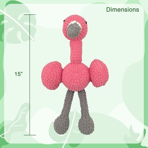 Noocro Flamingo Amigurumi Crochet Kit for Advanced Beginners & Intermediate, DIY Crochet Animal Plushie Kit with Soft Chenille Yarn, Hook, Stuffing & Instructions – Fun Craft Gift - Image 2