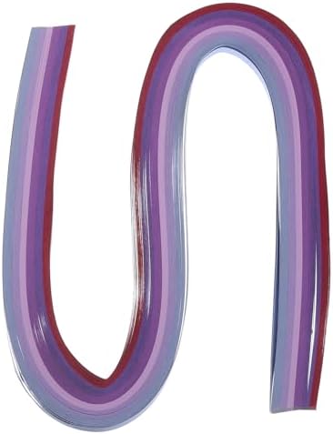 PATIKIL 120pcs Quilling Strips Paper 3/16"(5mm) 21" Origami Paper Quilling Strip for Art DIY Hand Craft Christmas, Purple by PATIKIL