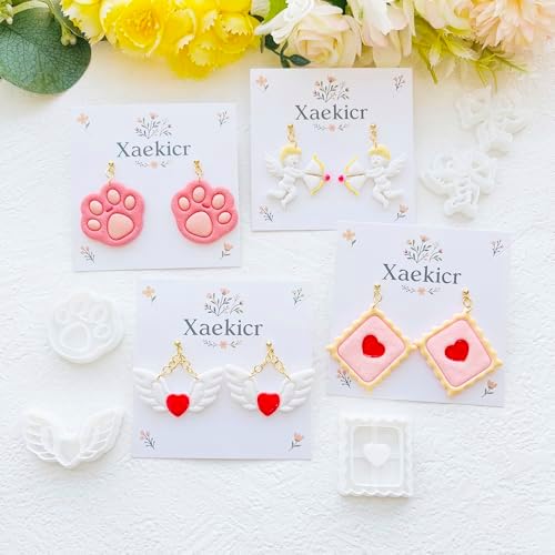 Valentine’s Day Polymer Clay Cutters Set – Romantic Polymer Clay Molds, Clay Cutters, Clay Earring Cutters, Clay Tools - Image 6
