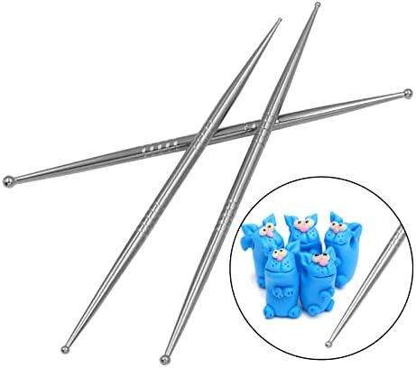 3pcs Sculpture Modeling Tools, Stylus Clay Tools, Dotting Sculpting Modeling Tools Set, Double Ended Metal Ball, Cake Decoration Tools - Image 7