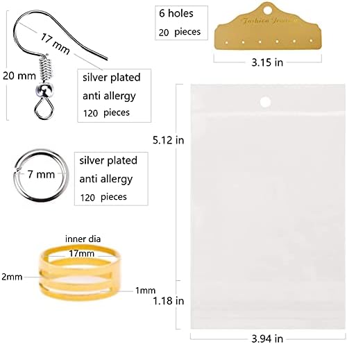 AOUXSEEM 401 Pcs Faux Leather Earrings Making Kit, Contains 120 Pcs Random Double Sided Teardrop Precut Earrings Pieces Hooks Jump Rings Opener Display Cards Self-Adhesive Bags - Image 5