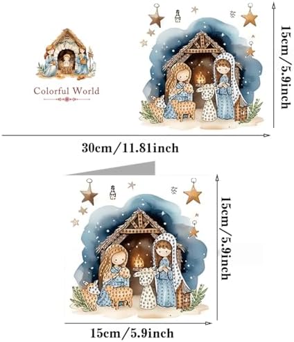 LSQFS 6Pcs Diamond Painting Greeting Cards Kits for Adults,5.9X 11.81in - Image 2