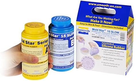 Mold Star 15 Slow, 1A:1B Mix By Volume Platinum Silicone Rubber, Pint Unit by Smooth-On