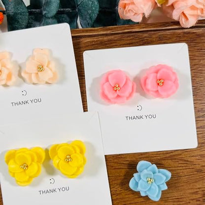 Xaekicr A2-3-1-Handmade Jewelry Pendant Crafting Kit,Flower Plastic Molds Set, DIY Polymer Clay Printing Tools - Image 5