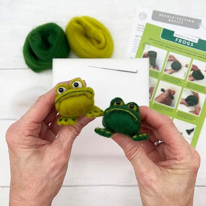 Bergin & Bath Needle Felting Kit, Frog. DIY Craft kit for Adults and Teens. - Image 4