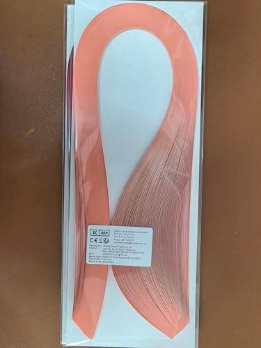 ODETOJOY Quilling Paper Strips 3mm Paper Quilling Set 120pcs Quilling Strips 1/8inch Single Color Star Origami Paper DIY Hand Crafts (Coral) - Image 5