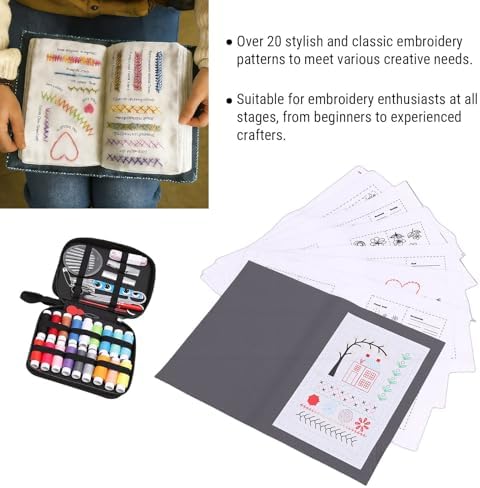 MAVIS LAVEN Embroidery Stitch Book Kit with 50+ Patterns and Guide - Image 6