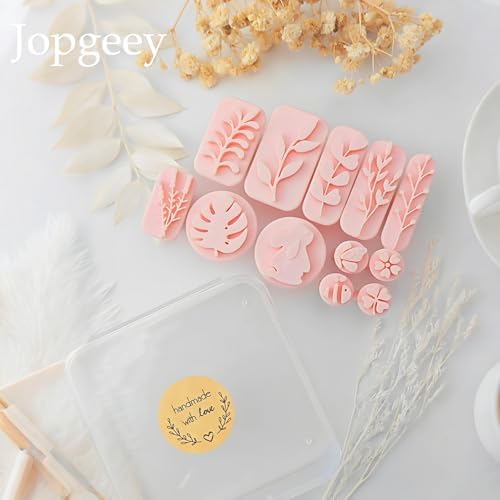 Polymer Clay Stamps Tool Set for Adults, 3D Print 12 Shapes of Plant&Animal - Image 3