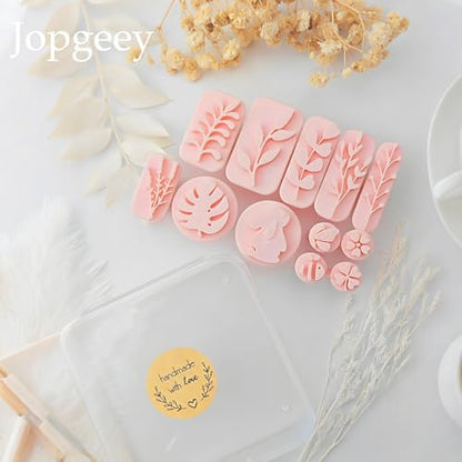 Polymer Clay Stamps Tool Set for Adults, 3D Print 12 Shapes of Plant&Animal - Image 3