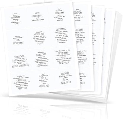 Watersay 240 Pcs Christmas Verses Peelable Stickers, 2.36 x 2.36 Inches by Unknown
