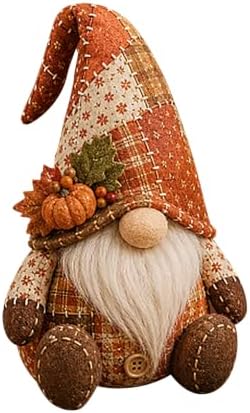 Patchwork Gnome DIY Kit Christmas Cozy Gnome Sewing Craft Set (01-Brown) by Unknown