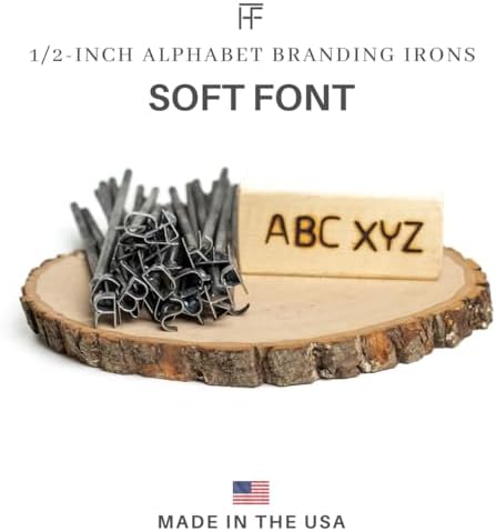 1/2" Alphabet Mini Steel Branding Irons Kit for Hats, Wood Burning, DIY Beginner Adult Crafts - Image 2