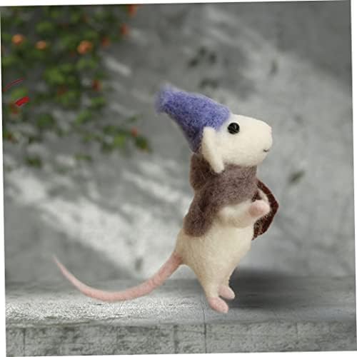 KUYYFDS Needle Felting Kit, Mice Needle Felting Starter Kit Unfinished Wool Felt Mouse Craft Kit for Beginner DIY Craft - Image 6