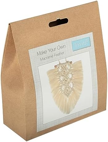 Trimits Make Your Own Macrame Kit, 25 x 20cm, Feather - Image 2