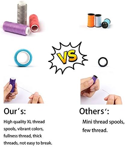 INSCRAFT Sewing Kit, 200 Premium Sewing Supplies, 41 XL Thread Spools, Suitable for Traveller, Adults, Beginner, Emergency, DIY and Home by INSCRAFT - Image 4