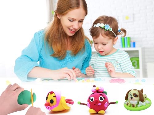 Ecurfu Air Dry Clay 36 Colors, DIY Modeling Clay with Tools, Toy Gifts for Kids - Image 7