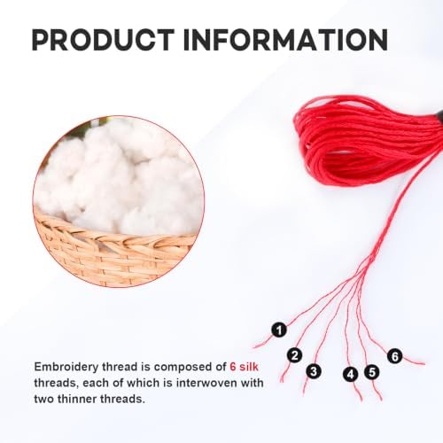 LOVIMAG Embroidery Thread 140pcs Friendship Bracelet String Floss Kit Yarn - Image 3