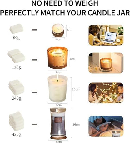 Candle Making Kit for Adults Beginners,Candle Making Supplies Include Soy Wax for Candle Making,Candle Wax Melting Pot,Candle Wicks Stickers,Magic Paper and More-DIY Candle Kit,Full Crafts for Adults - Image 7