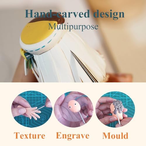 1 PCS Polymer Clay Needle Tools, Stainless Steel Scoring Sculpting Modeling Carving Tools for Feather Wire Texture Model Air Dry Clay Ceramic & Pottery Art Tool Supplies/5.9x0.26Inch/Silver - Image 6