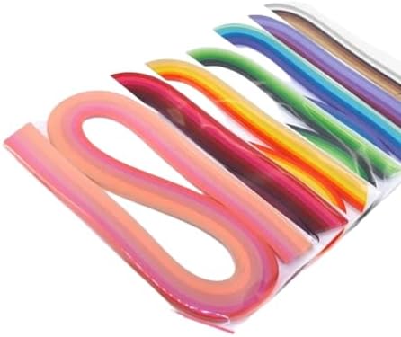 ODETOJOY Quilling Paper Gradient Quilling Strips 3mm Crafts Filigrana Paper 1/8inch Rainbow Color 120pcs Length 21inch (Purple) - Image 3