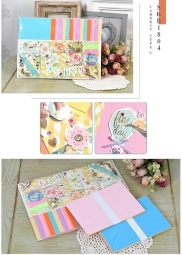 Huralona Greeting Card Making Supplies Envelope Kit Gift Anniversary Craft - Image 4