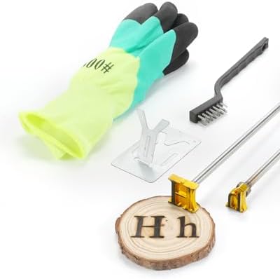 1" Brass Letter H Branding Iron, Upper & Lower Case for Wood, Hats, Steak by AIMOADO