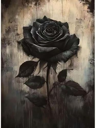GEMOUJ Rose Flower Paint by Numbers Kits for Adults Beginners Flower Number Kits on Canvas,DIY Easy Digital Oil Painting Kits,Home Wall Decor 16 X 20 Inch by Unknown