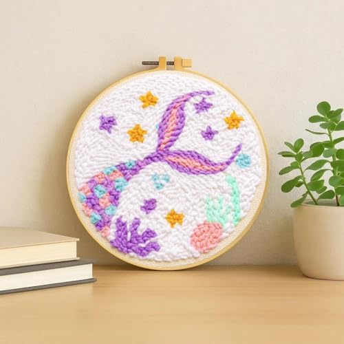 Punch Needle Kit for Beginners Adults-Cute Fish Tail, with Video Tutorial - Image 2