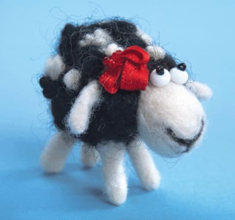 Wizardi Beginner Needle Felting Kit for Adults - Molly. Animal Felting Kit 2.17x2.17 Inches. Felting Tools. Wool Felting Supplies. Felt Crafts. Wool Felt. V-57C Charivna Mit by Wizardi