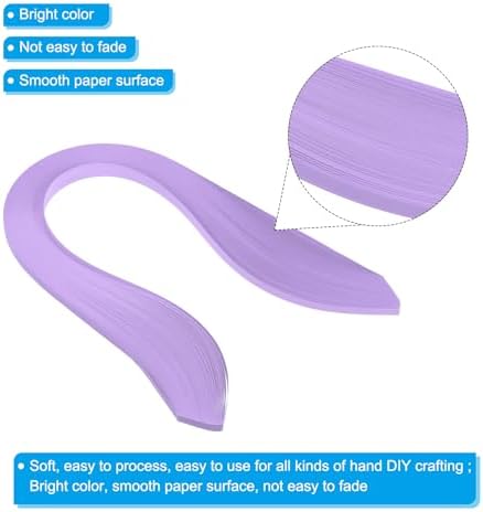 PATIKIL Quilling Strips Paper 600pcs 5mm 39cm Origami Paper Quilling Kits for Art DIY Hand Craft Christmas, Light Purple - Image 3