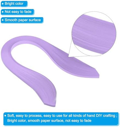 PATIKIL Quilling Strips Paper 600pcs 5mm 39cm Origami Paper Quilling Kits for Art DIY Hand Craft Christmas, Light Purple - Image 3