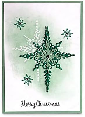 Scrapbooking Die-Cuts, Christmas Metal Cutting Dies for Card Making, Paper Craft Punch Template, Background Embossing Stencils, DIY Album Décor (Christmas Snowflakes-12.4x8.3cm) - Image 4