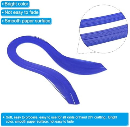 PATIKIL Quilling Strips Paper 600pcs 1.5mm 39cm Origami Paper Quilling Kits for Art DIY Hand Craft Christmas, Blue - Image 3