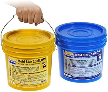 Mold Star 15 SLOW - 1A:1B Mix By Volume Platinum Silicone Rubber - Gallon Unit by Smooth-On