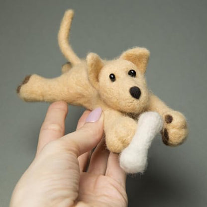 Wizardi Beginner Needle Felting Kit for Adults - Max. Animal Felting Kit 2,36x6,89 Inches. Felting Tools. Wool Felting Supplies. Felt Crafts. Wool Felt. V-94C Charivna Mit - Image 6