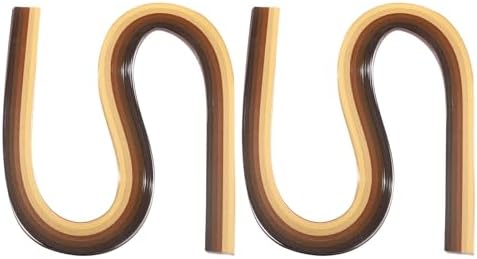 PATIKIL 540 x 3mm Rainbow Quilling Strips Paper,240 Pcs Origami Paper Quilling Strip for Art DIY Hand Craft Christmas, Gradient Brown by PATIKIL