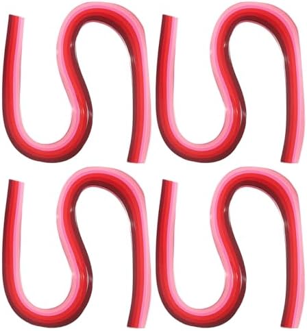 PATIKIL 540 x 5mm Rainbow Quilling Strips Paper,480 Pcs Origami Paper Quilling Strip for Art DIY Hand Craft Christmas, Gradient Red by PATIKIL