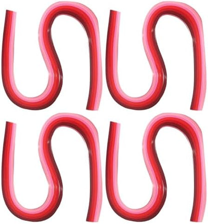 PATIKIL 540 x 5mm Rainbow Quilling Strips Paper,480 Pcs Origami Paper Quilling Strip for Art DIY Hand Craft Christmas, Gradient Red by PATIKIL