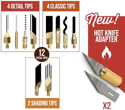 ArtSkills Wood Burning Tool Kit 16 Piece Adjustable Temp Wood Burning Pen - Image 4