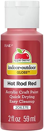 Apple Barrel Gloss Acrylic Paint in Assorted Colors (2-Ounce), 20637 Hot Rod Red by AppleBarrel