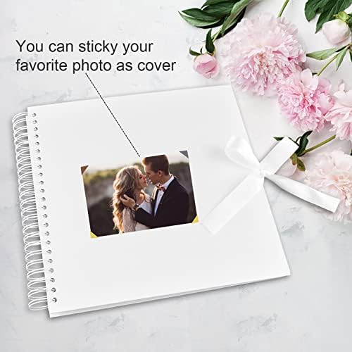 GOTIDEAL 12 x 12 Inch Scrapbook Album with 10 Metallic Markers, White - Image 3