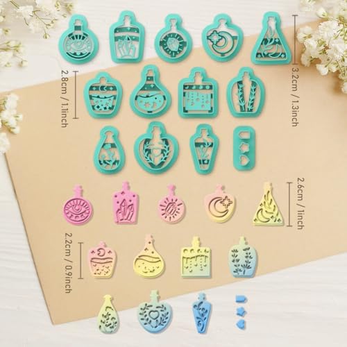 ORIGACH 13 Pcs Magic Potion Bottle Polymer Clay Cutters Set - Image 3